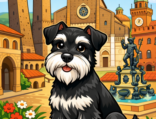 Schnauzer nano maschio nero argento per accoppiamento a Bologna